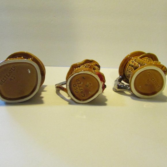 lot vintage Lord Nelson Pottery head mugs Gaffer Beefeater Fisherman - Picture 9 of 9